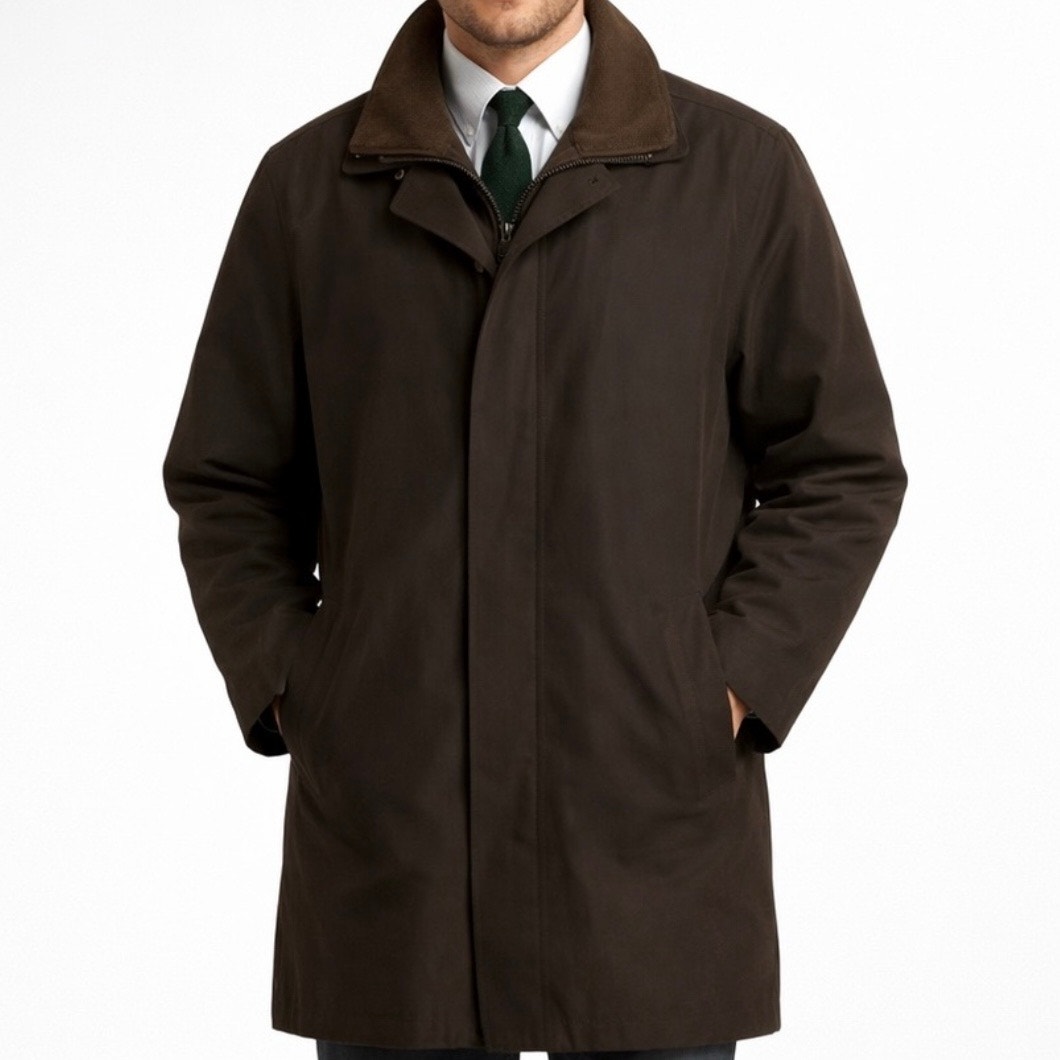 Ralph Lauren | Edgar Classic Coat Removable Liner Overcoat Wool Blend Men's | 38